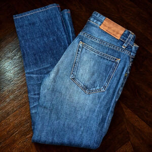 Norman Russell Selvedge Denim Jeans USA Handmade Beach Wash Straight Fit 27x28